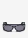 Alexander Mcqueen Futuristic Sunglasses In Diseño De Doble Montura En Contraste