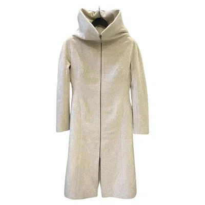 Pre-owned Alexander Mcqueen Fw 2004 'pantheon As Lecum' Cashmere Coat Size 44 In Sand