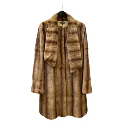 Pre-owned Alexander Mcqueen F/w 2005 Fur Shawl Coat In Brown