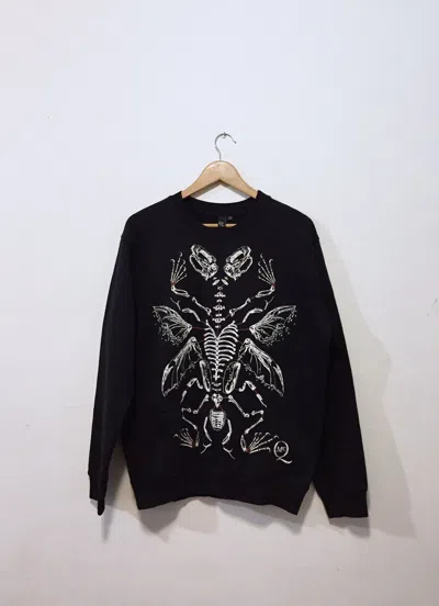 Pre-owned Alexander Mcqueen Fw16 Mens Black Cotton Sweatshirt () (size Large)