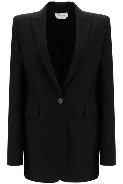 ALEXANDER MCQUEEN "GABARDINE JACKET WITH CHAIN