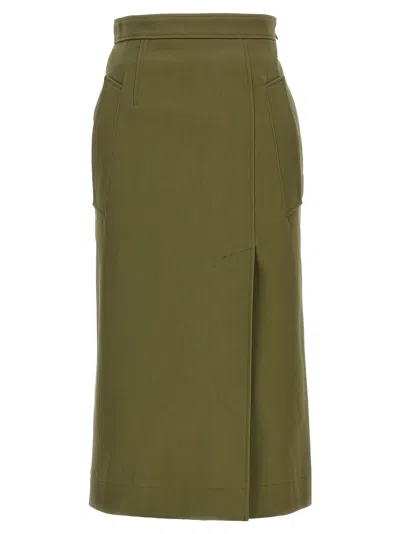 ALEXANDER MCQUEEN GABARDINE SKIRT