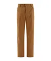 Alexander Mcqueen Tailored Trousers With Back Logo In Brown