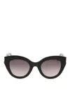 ALEXANDER MCQUEEN SUNGLASSES  WITH GRAY SHADED LENSES