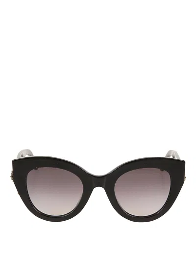 Alexander Mcqueen Sunglasses  With Grey Shaded Lenses In Black