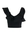Alexander Mcqueen Black Top In Black