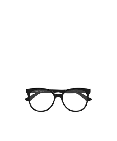 Alexander Mcqueen Geometric Flat Mirror In Black