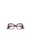 Alexander Mcqueen Geometric Flat Mirror In Burgundy
