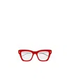 Alexander Mcqueen Geometric Flat Mirror In Solid Red