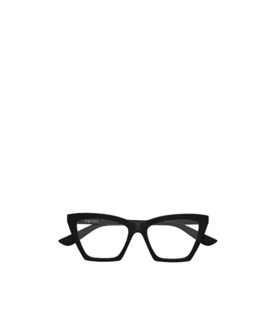 Alexander Mcqueen Geometric Frame Plain Mirror In Black