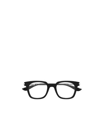 Alexander Mcqueen Geometric Frame Plain Mirror In Black