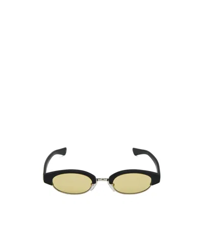 Alexander Mcqueen Geometric Frame Sunglasses In Black