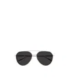 Alexander Mcqueen Geometric Frame Sunglasses In Black