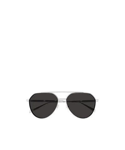 Alexander Mcqueen Geometric Frame Sunglasses In Black