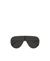Alexander Mcqueen Geometric Frame Sunglasses In Black