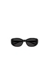 Alexander Mcqueen Eyewear Oval Frame Sunglasses In Black