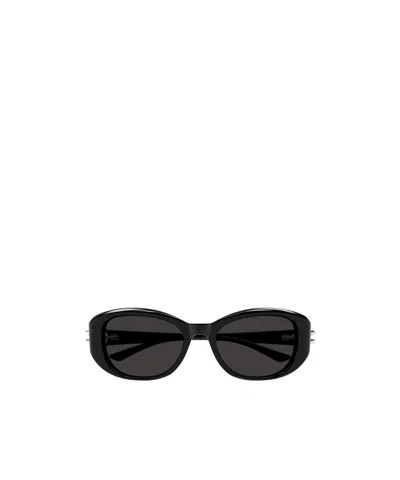 Alexander Mcqueen Eyewear Oval Frame Sunglasses In Black