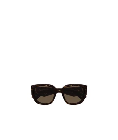 Alexander Mcqueen Geometric Frame Sunglasses In Black