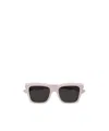 Alexander Mcqueen Geometric Frame Sunglasses In Black