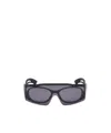 Alexander Mcqueen Futuristic Sunglasses In Gray