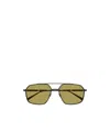 Alexander Mcqueen Eyewear Square Frame Sunglasses In Green