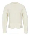 Alexander Mcqueen Chevron Corset Pullover Clothing In White