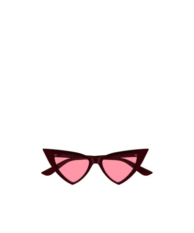 Alexander Mcqueen Geometric Sunglasses In Brown