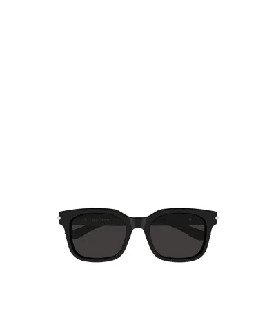 Alexander Mcqueen Geometric Sunglasses In Black