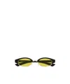 Alexander Mcqueen Geometric Sunglasses In Green