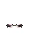 Alexander Mcqueen Geometric Sunglasses In Black