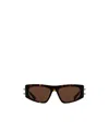 Alexander Mcqueen Geometric Sunglasses In Green