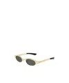 Alexander Mcqueen Geometric Sunglasses In Neutral