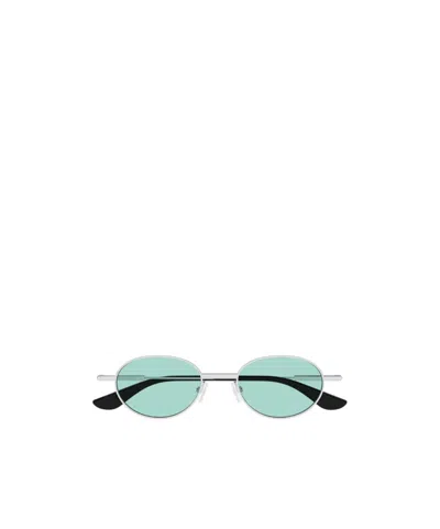 Alexander Mcqueen Geometric Sunglasses In Green