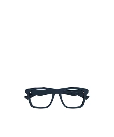 Alexander Mcqueen Geometrically Framed Flat Mirror In Blue
