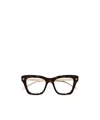 Alexander Mcqueen Geometrically Framed Flat Mirror In Dark Havana
