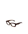 Alexander Mcqueen Geometrically Framed Flat Mirror In Havana