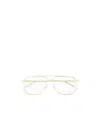 Alexander Mcqueen Geometrically Framed Flat Mirror In Nude