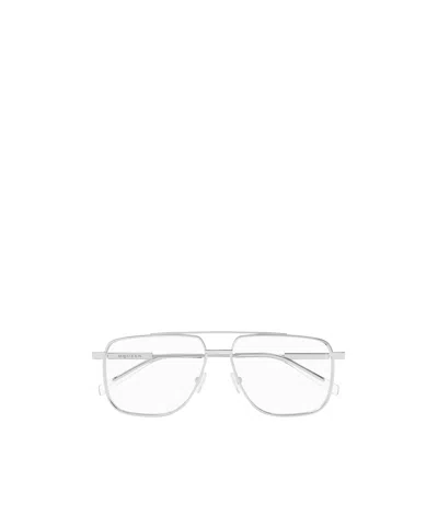 Alexander Mcqueen Geometrically Framed Flat Mirror In White
