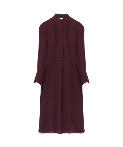 Alexander Mcqueen Shirt Dress In Red
