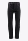 Alexander Mcqueen Slim Fit Trousers With Pockets And Belt Loops In Black