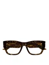 Alexander Mcqueen Eyewear Square Frame Glasses In Brown