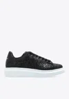 Alexander Mcqueen Sequin-embellished Low-top Sneakers In Black