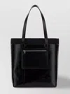 Alexander Mcqueen Glossy Finish Shopping Bag With Dual Handles