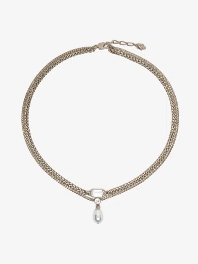 Alexander Mcqueen Gold In Pale Gold-finish