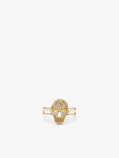 Alexander Mcqueen Gold In Pale Gold-finish
