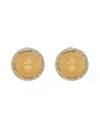 Alexander Mcqueen Sovereign Skull Earrings In Golden