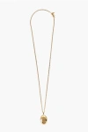 Alexander Mcqueen Golden-effect Chain Necklace With Stone