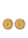 Alexander Mcqueen Women's Sovereign Skull Earrings In Golden