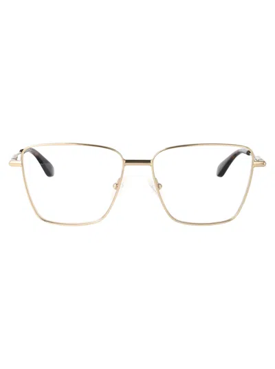 Alexander Mcqueen Gold-gold-transparent Metal Glasses