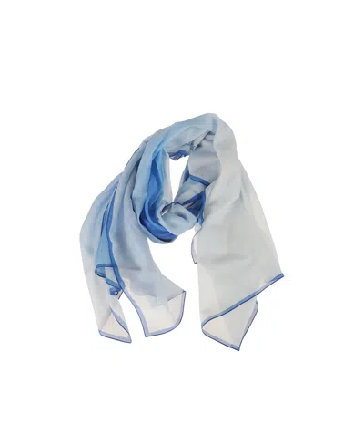 Alexander Mcqueen Gradient-effect Logo Scarf In White